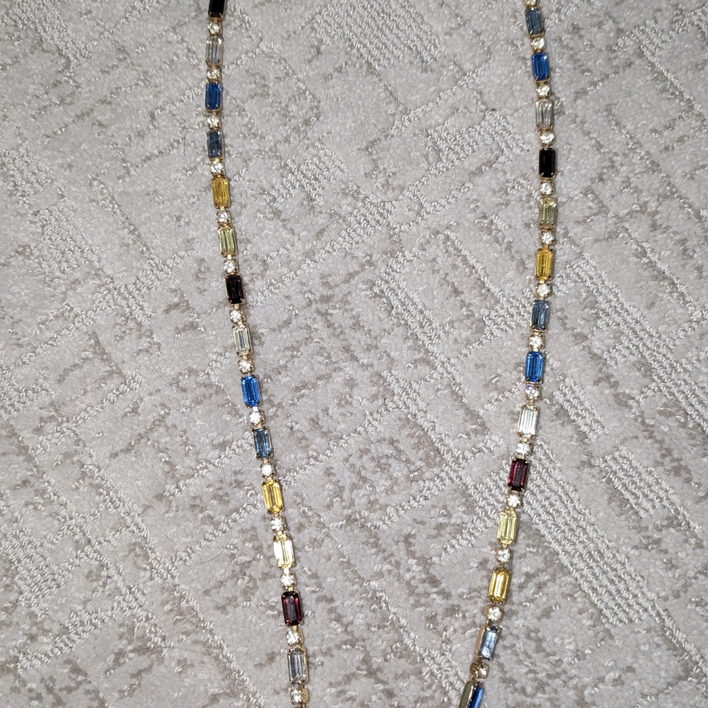 Viral Look-a-like "Sams Grandma Necklace" Elegant Multicolor Gemstone Necklace